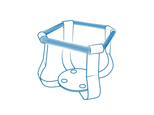 [lab-ks588] HSC-1000, Tight fit clamp for ES-20/80 for 1000 ml flask